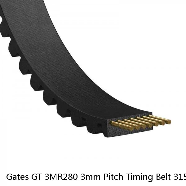 Gates GT 3MR280 3mm Pitch Timing Belt 3158MC SDP A 6R53M280090 #1 small image